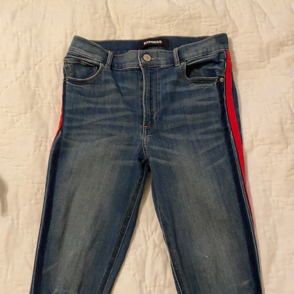 Express jeans with side detail